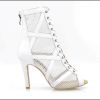 [Vivid] White Lace Up Leather 4